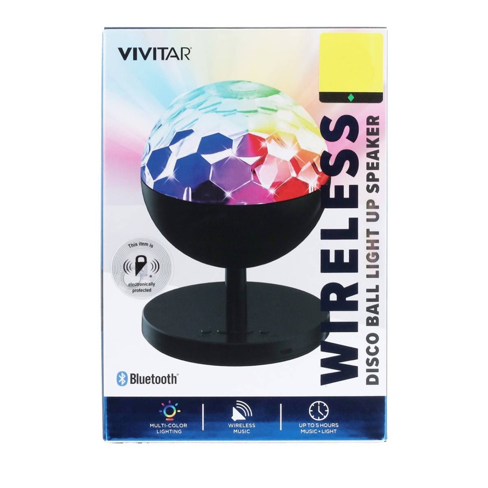 Vivitar Wireless Disco Ball Light Up Speaker